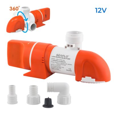 Fenékszivattyú alacsony AUTOMATA kapacitív 70l/perc 12V SEAFLO 14A