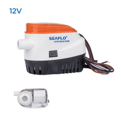 Fenékszivattyú AUTOMATA úszókapcsolóval 47l/perc 12V SEAFLO 06