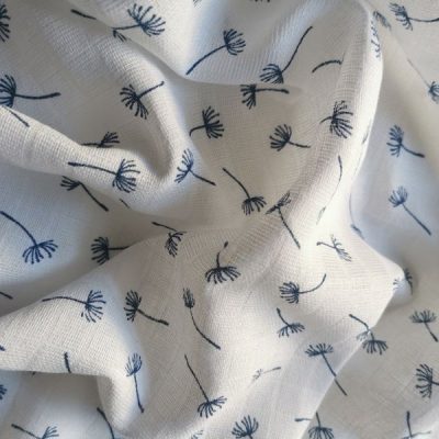 Textilpelenka Pitypang Kék 100 % pamut