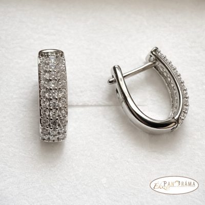 White gold filled, antiallergén fülbevaló - Marianna