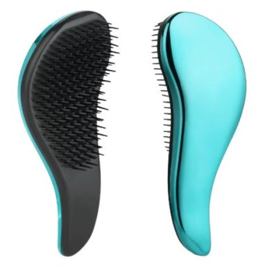 Hair Power hullámos bontókefe, türkiz metál