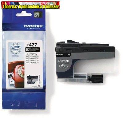 Brother LC427BK tintapatron eredeti 3K black