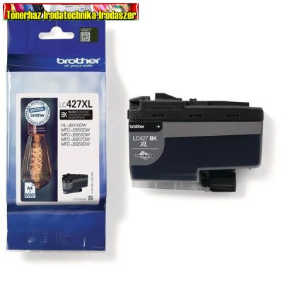 Brother LC427XL BK tintapatron eredeti 6K black