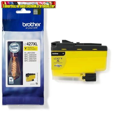 Brother LC427XL Y tintapatron eredeti 5K yellow