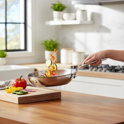 de Buyer Milady rozsdamentes acél Serpenyő, 24 cm, 1,2 l