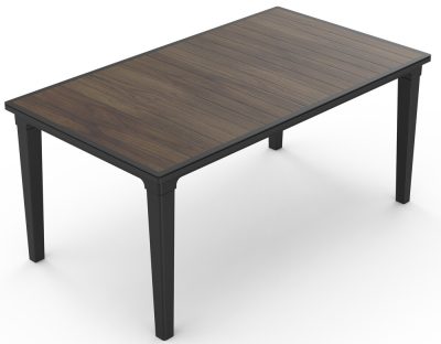 Keter DECO FUTURA kerti asztal – walnut / grafit