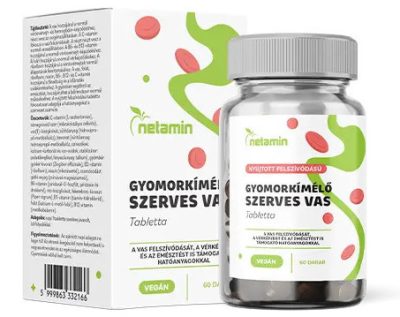 Netamin Gyomorkímélő Szerves Vas tabletta 60 db