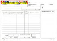 Menetlevél személygépjármű 100lapos A5 D.Gépj.36/5.