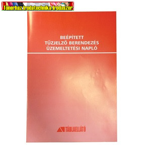 Beépített tűzjelző berendezés üzemeltetési napló B.VALL.353.