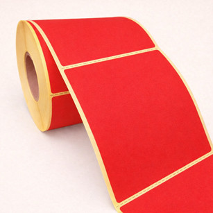 101,6x152,4mm direkt THERMO PIROS címke 500 db/40gy + RITZ futárcímke, raklapcímke