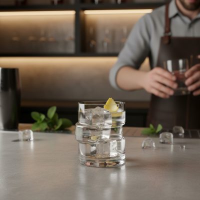 The Glitch koktélos pohár 355 ml, 6 db-os csomag - bartender tervezte különleges Collins koktélos pohár