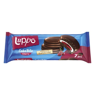 Sölen Luppo Cake Bite Cherry tejcsokoládéval bevont sütemény cseresznyés krémmel 182g