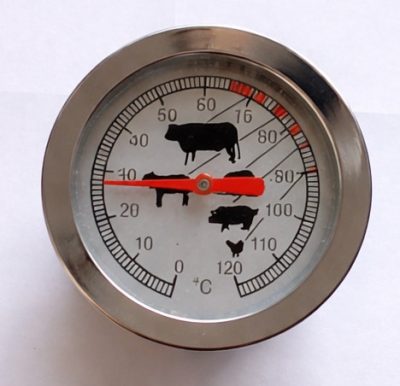 Hőmérő húsfüstölő szekrényhez – analóg hőmérő húsok füstöléséhez
