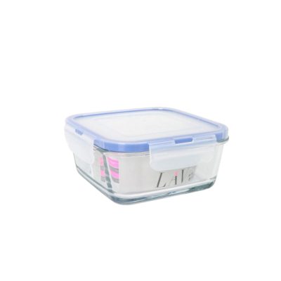 Lav üveg ételtároló-hútőtároló 720 ml-es edény hermetikusan záró csatos fedővel