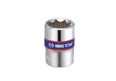 KING TONY Dugókulcs, 1/4", dupla négyszög 10 mm