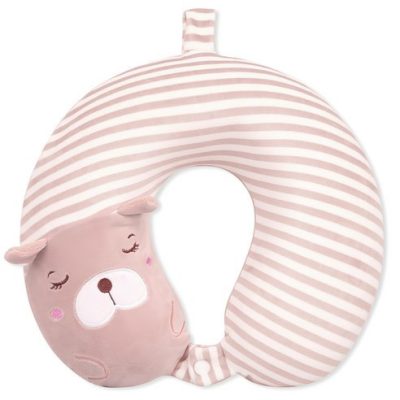 Gyerek memóriahabos nyakpárna csíkos maci