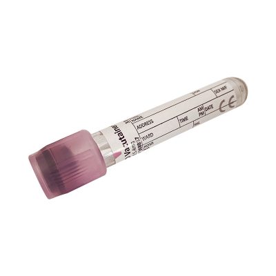 BD Vacutainer cső lila 3 ml, BD IDS Vacutainer K3EDTA PET vérvételi cső 3ml 13mmx75mm lila, Ref: 368857