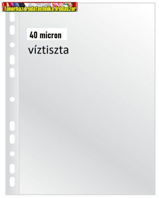 Lefűzhető genotherm 40 mikron víztiszta 100db/cs (40mik) TREND