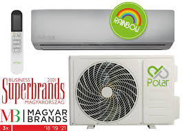 Polar SIEH0025SDR/SO1H0025SDR Rainbow oldalfali monosplit klíma 2,5kw black/silver