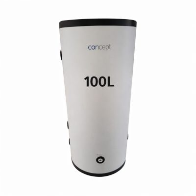 CONCEPT puffertároló, INOX, csőkígyó nlk, álló/fali, párazárt PUR szig, 6/4”, 100l 