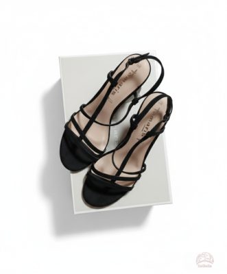 Tamaris Női Szalontalpú Szandál – Elegáns Fekete Pántos Design