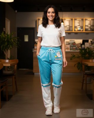 Molang & Piu Piu – „Sweet Treats” Kék-Fehér Jogger