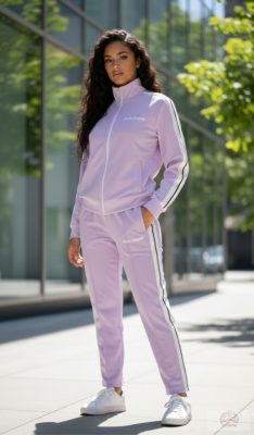 Palm Angels Classic Tracksuit – Lila/Fehér