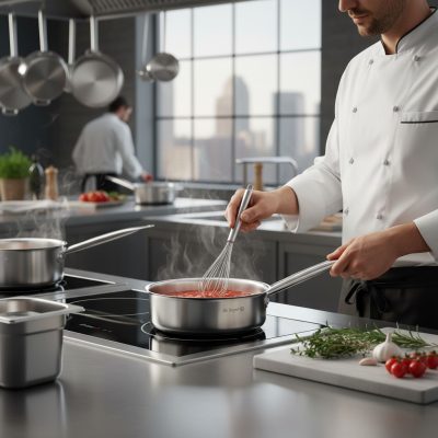 de Buyer Prim Appety Magas Falú rozsdamentes acél Serpenyő 20 cm