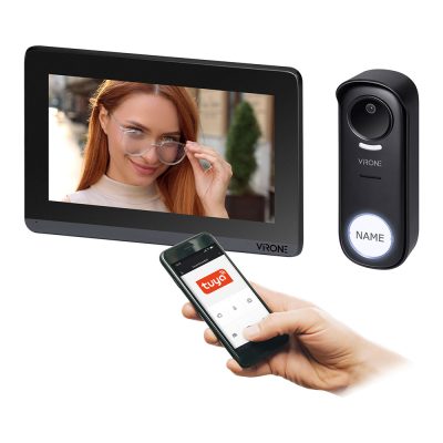 OR-VDP-76/B vezeték nélküli videokaputelefon szett, 1 lakásos