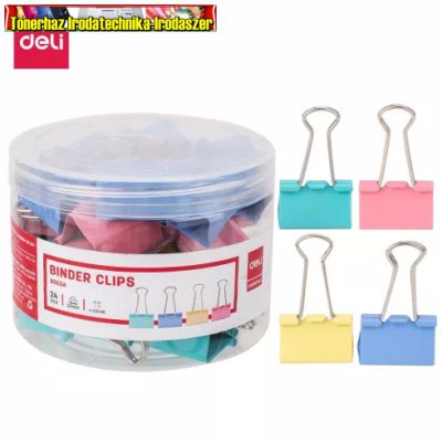 Deli Iratcsipesz (Binder kapocs) színes 32 mm 8553