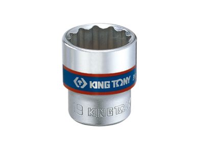 KING TONY Dugókulcs, 3/8", 12 szög, 6 mm