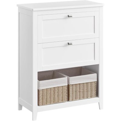 Fürdőszobai szekrény 2 fiókkal 30 × 60 × 80 cm, fehér