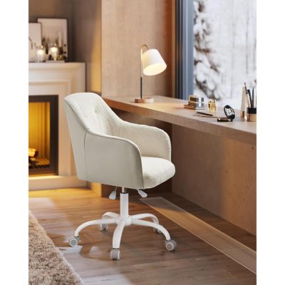 SONGMICS irodai forgószék, állítható magasságú íróasztalszék, cappuccino bézs színben