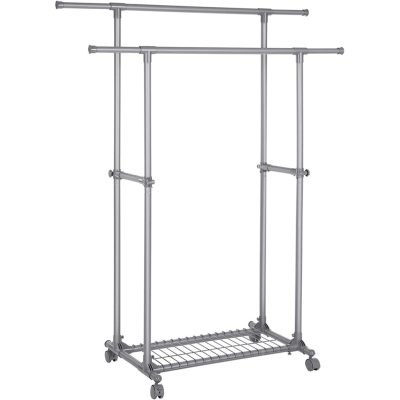 Ruhaállvány, kettős ruhasín hosszabbítható 87-tol 150 cm-ig