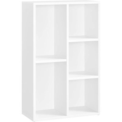 Könyvespolc 5 rekesszel 50 x 80 x 24 cm, fehér