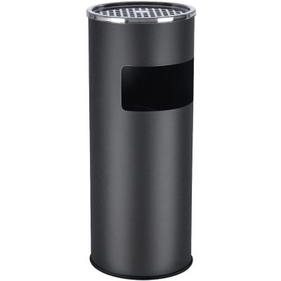 Kültéri álló hamutartó 30L, fekete