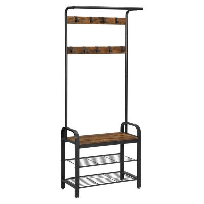 Előszobafal 183 cm magas, fogas cipőtárolóval