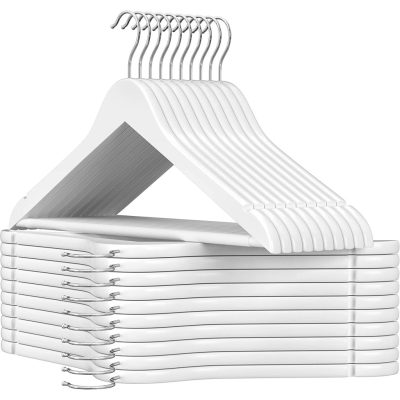 Vállfák, juharfa ruhafogasok vállrésszel 20 db-os csomag