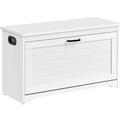 Cipős pad állítható belső elválasztókkal, fehér, 80 x 30 x 46 cm