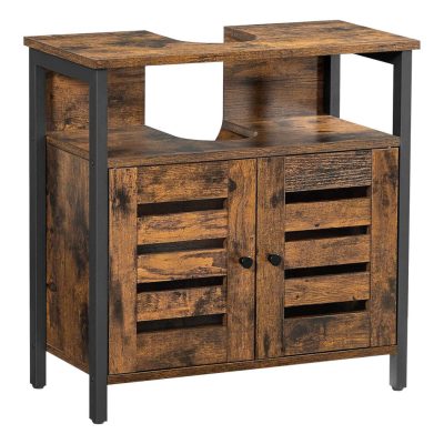 Fürdőszoba szekrény, mosdószekrény 60 x 30 x 60 cm, rusztikus barna