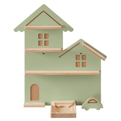 Toniebox polc, fali polc 35 figurának, gyermek polc, zöld