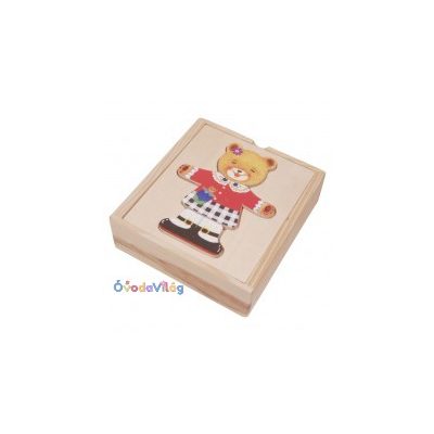 Öltöztetős maci lány