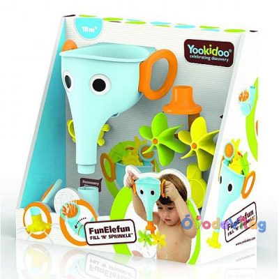 Yookidoo! Mókás Elelefántos tölcsér fürdőjáték (kék)