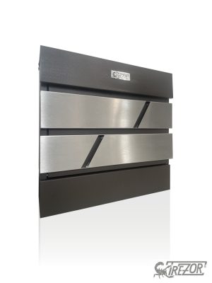 Trezor Postaláda Fence Design IV. Nero+szálcsiszolt dekor