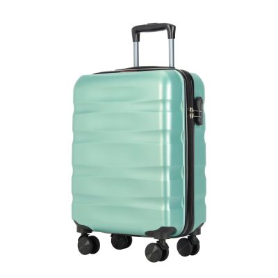 Bontour Wave S púderzöld Ryanair 55x40x20 bőrönd, kabinbőrönd