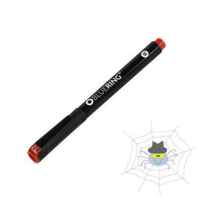 Bluering® M rostirón, tűfilc alkoholos 1 mm, OHP - piros