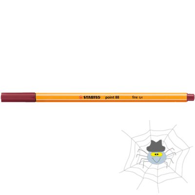 STABILO Point 88 rostirón, tűfilc 0,4 mm - bordó