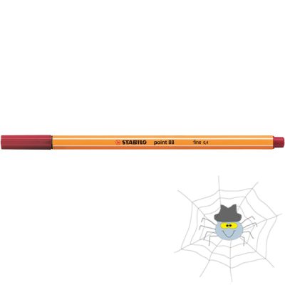 STABILO Point 88 rostirón, tűfilc 0,4 mm - karmazsinvörös
