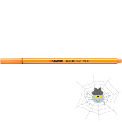 STABILO Point 88 rostirón, tűfilc 0,4 mm - neon narancs