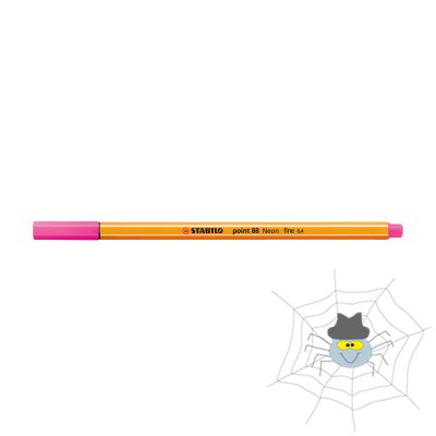 STABILO Point 88 rostirón, tűfilc 0,4 mm - neon rózsaszín